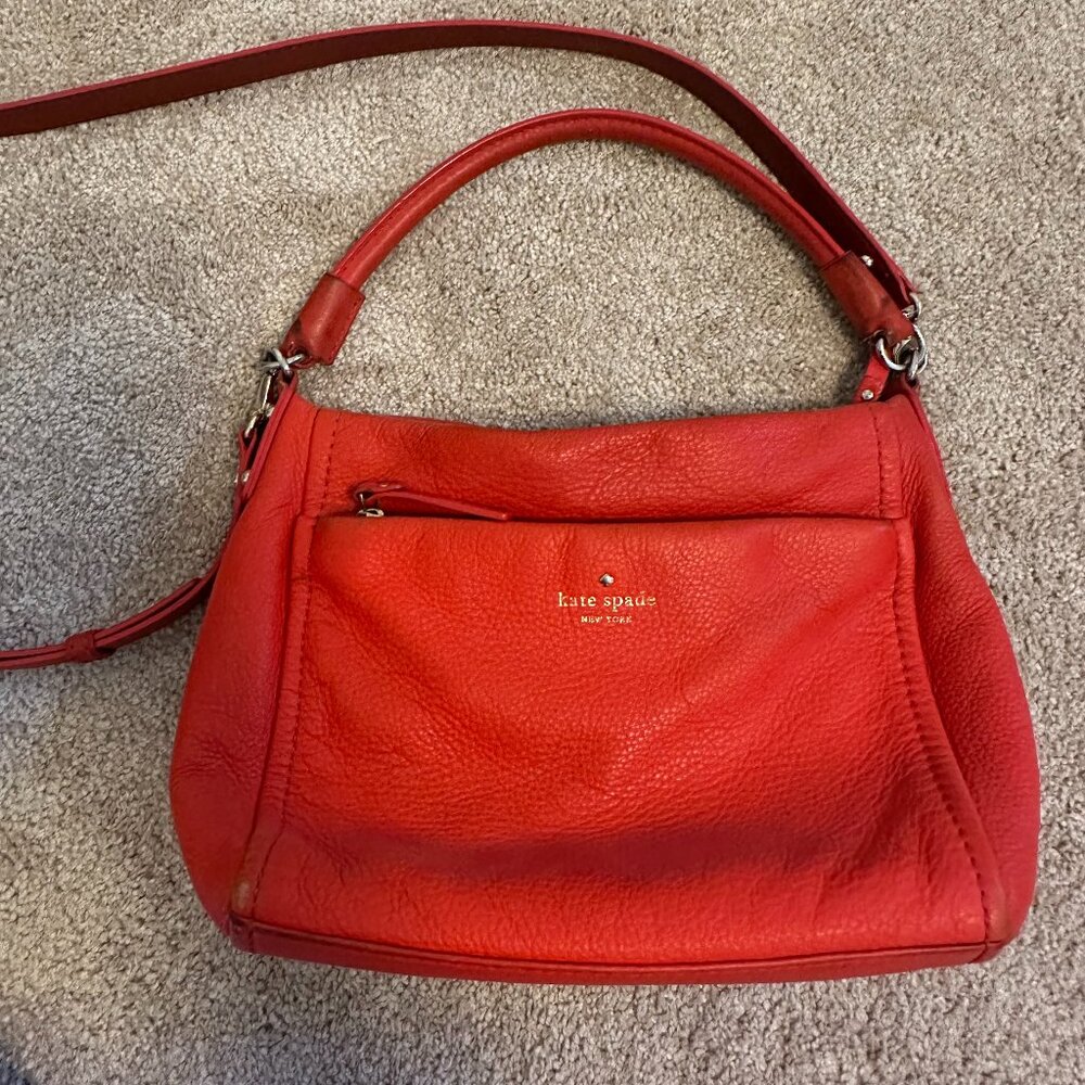 Vintage 2010 Kate Spade shoulder bag - red leather
